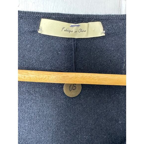 Isabella Sinclair Black & White Stripe Cardigan Chunky Buttons Women's  Large - Picture 6 of 9